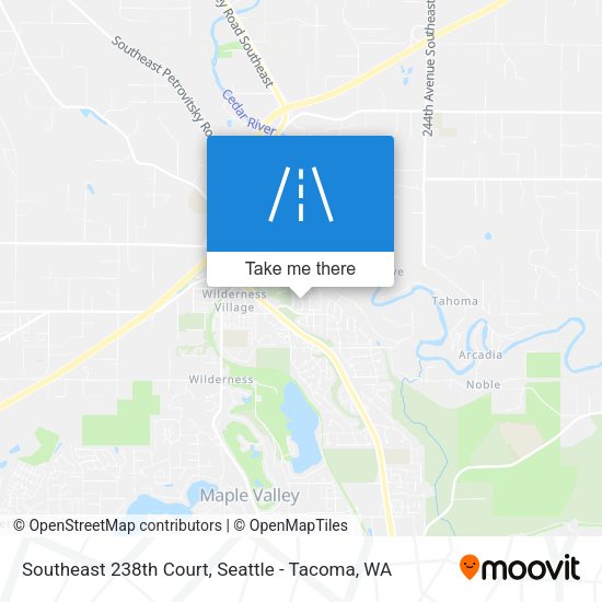 Southeast 238th Court map