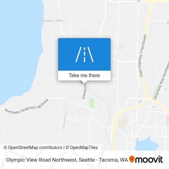 Olympic View Road Northwest map