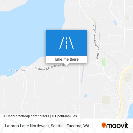 Lathrop Lane Northwest map