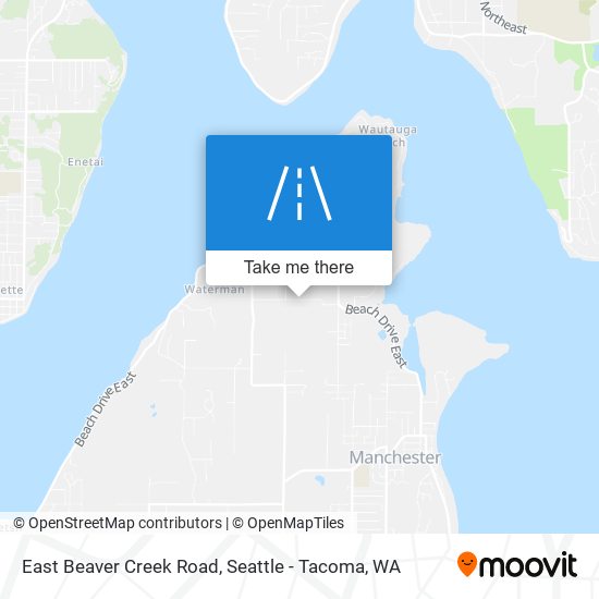 East Beaver Creek Road map