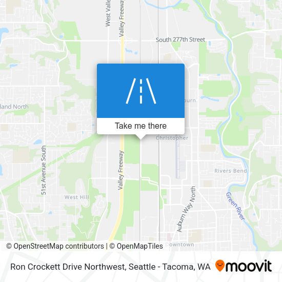 Ron Crockett Drive Northwest map