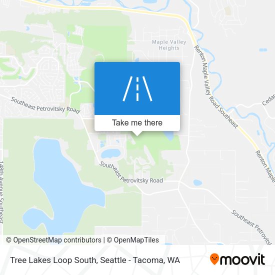 Mapa de Tree Lakes Loop South