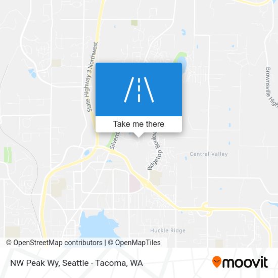 NW Peak Wy map