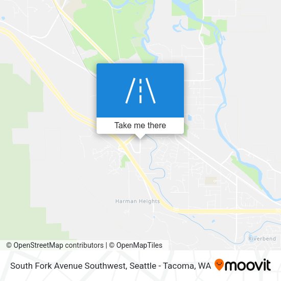 Mapa de South Fork Avenue Southwest