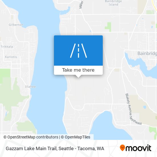 Mapa de Gazzam Lake Main Trail