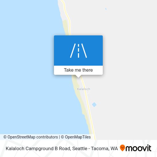 Kalaloch Campground B Road map