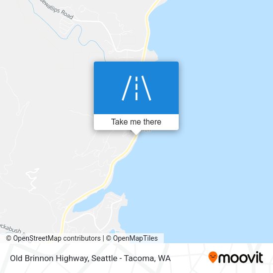 Old Brinnon Highway map