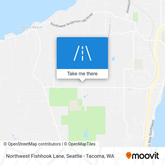 Northwest Fishhook Lane map