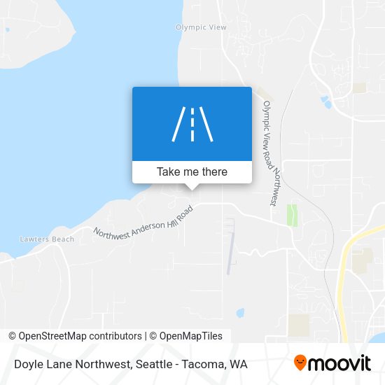 Doyle Lane Northwest map