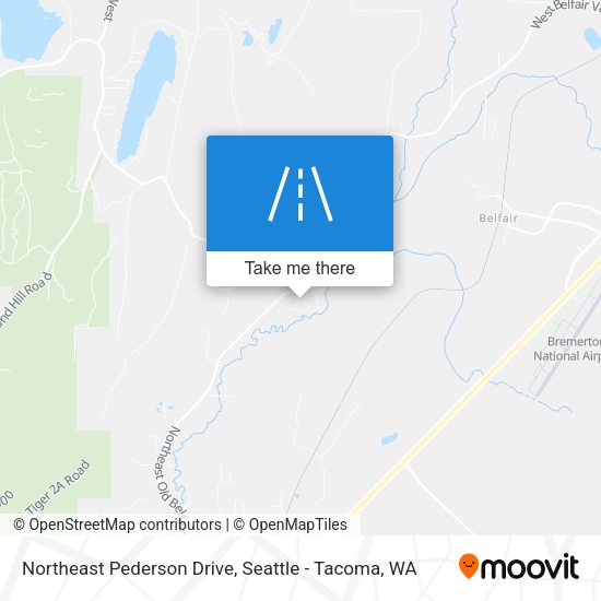 Northeast Pederson Drive map