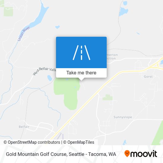 Gold Mountain Golf Course map