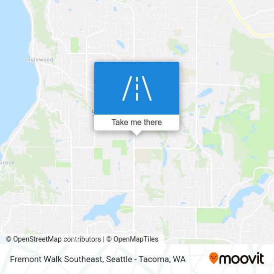Fremont Walk Southeast map