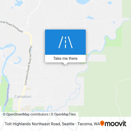 Mapa de Tolt Highlands Northeast Road