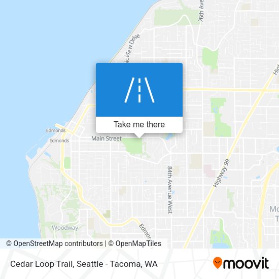 Cedar Loop Trail map