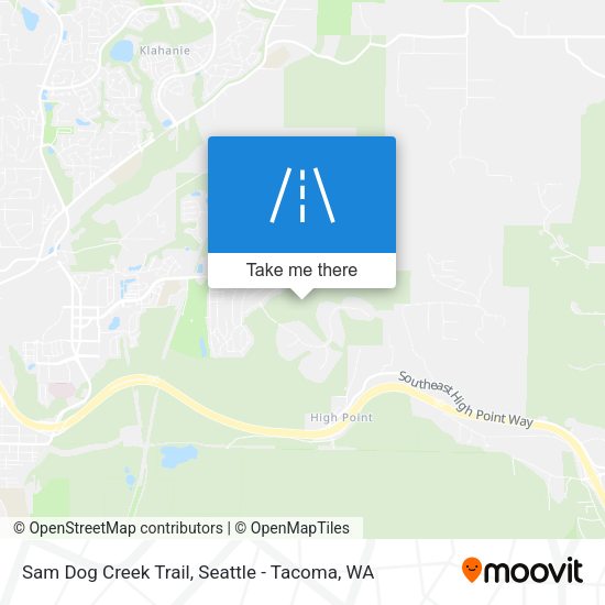 Sam Dog Creek Trail map