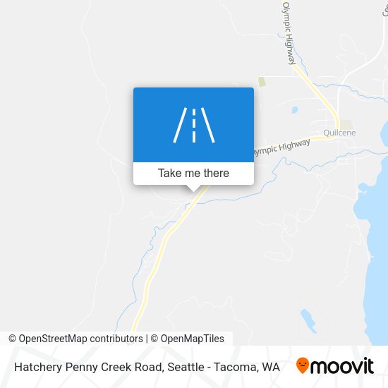 Hatchery Penny Creek Road map