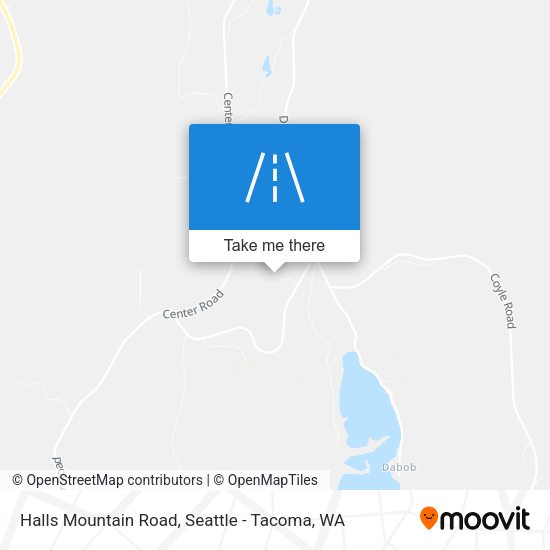 Halls Mountain Road map