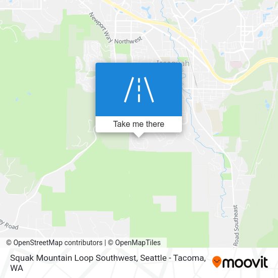 Mapa de Squak Mountain Loop Southwest