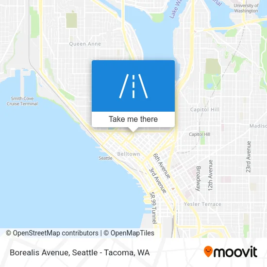 Borealis Avenue map