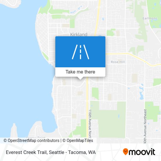 Mapa de Everest Creek Trail