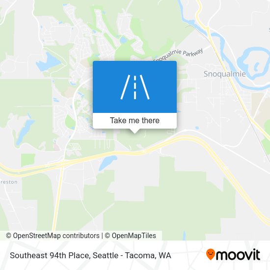 Southeast 94th Place map