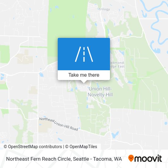 Northeast Fern Reach Circle map