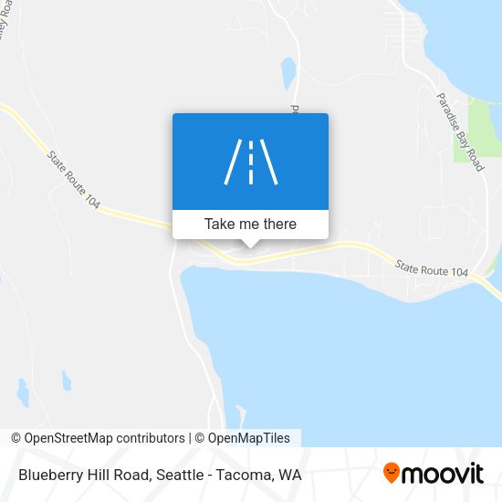 Blueberry Hill Road map