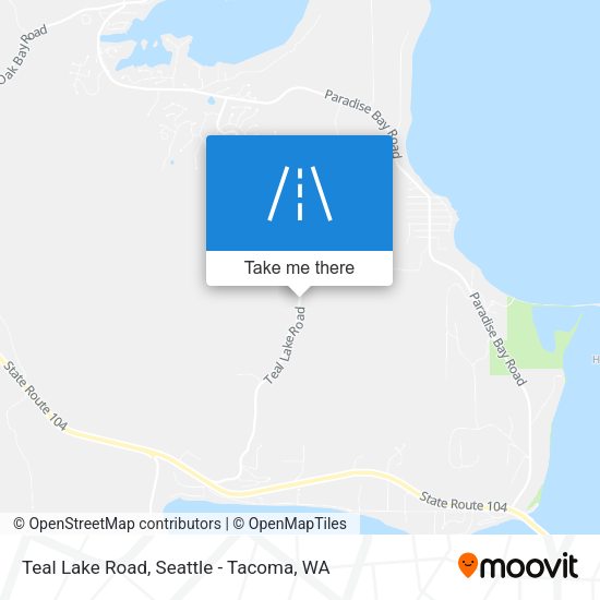 Teal Lake Road map