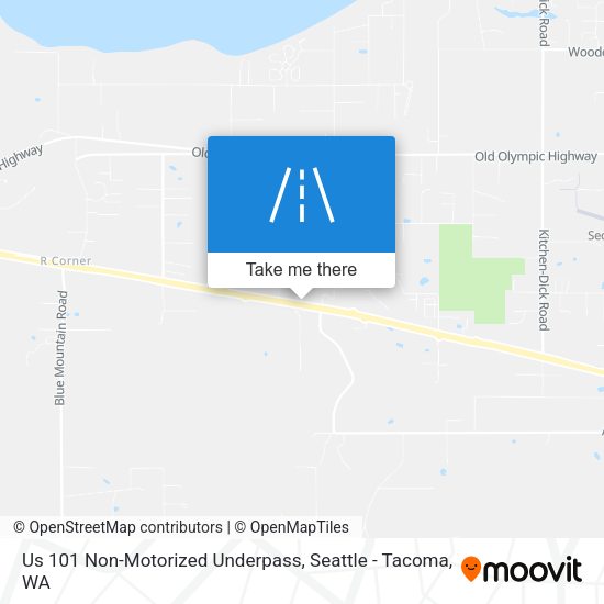Us 101 Non-Motorized Underpass map