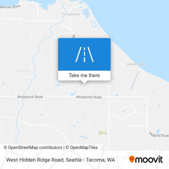 Mapa de West Hidden Ridge Road