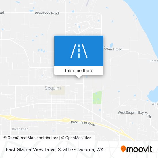 East Glacier View Drive map