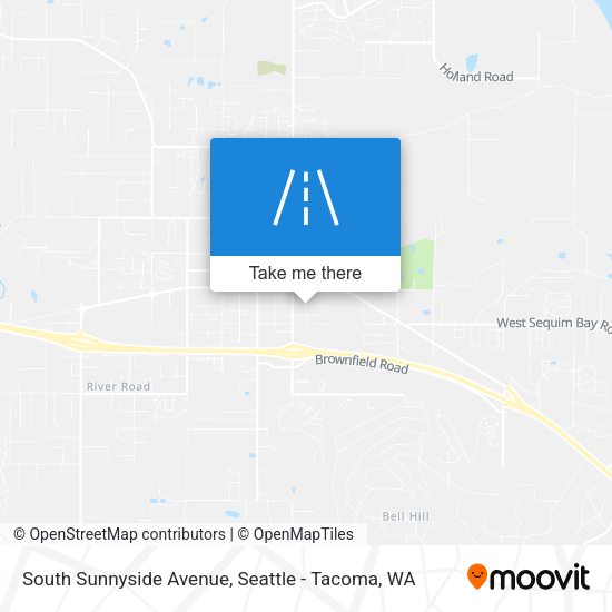 Mapa de South Sunnyside Avenue