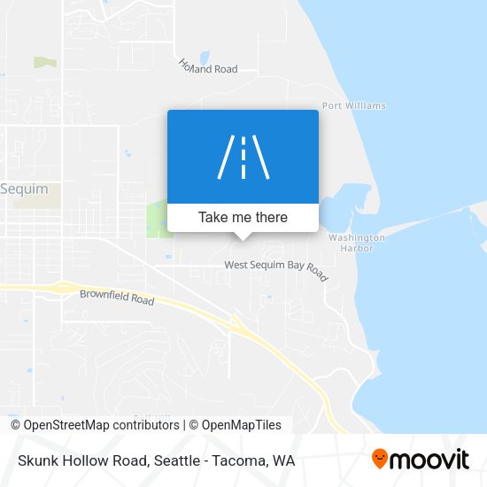 Skunk Hollow Road map