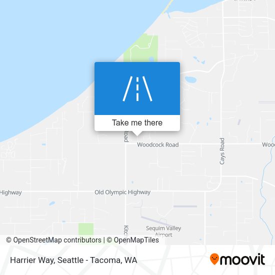 Harrier Way map