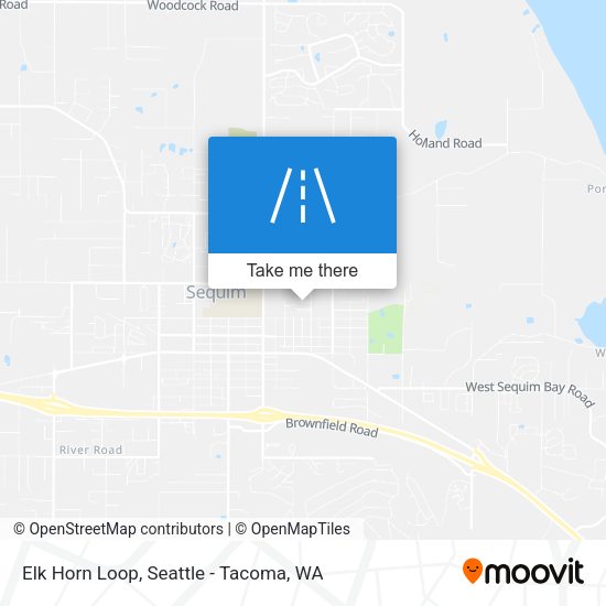 Elk Horn Loop map