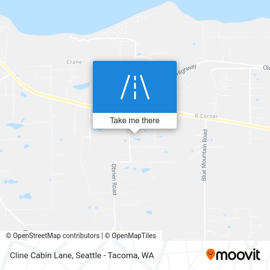 Cline Cabin Lane map