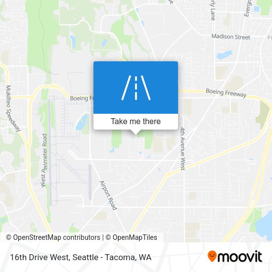 16th Drive West map