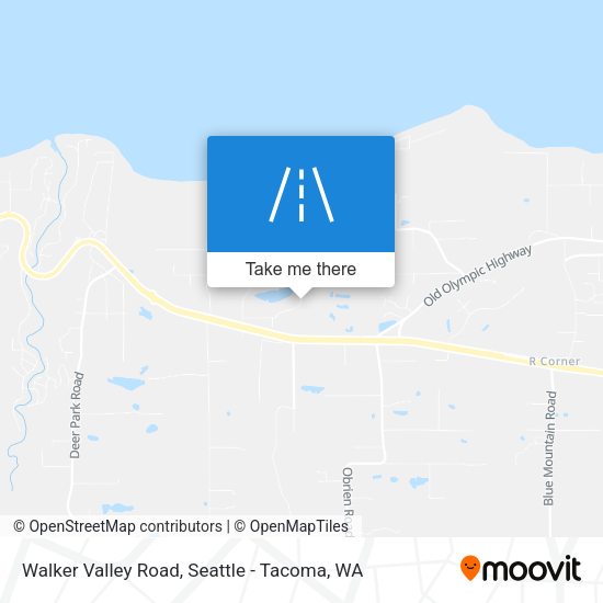 Walker Valley Road map