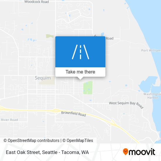East Oak Street map