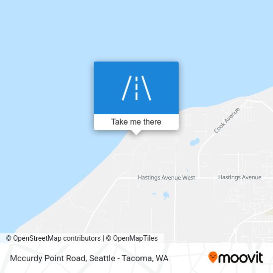 Mccurdy Point Road map
