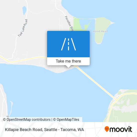 Killapie Beach Road map