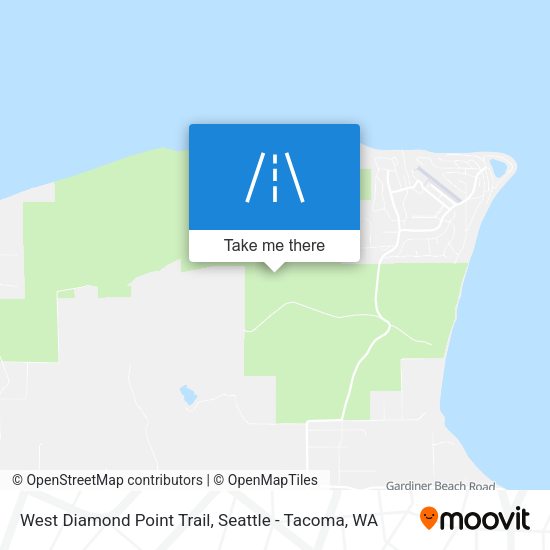 West Diamond Point Trail map