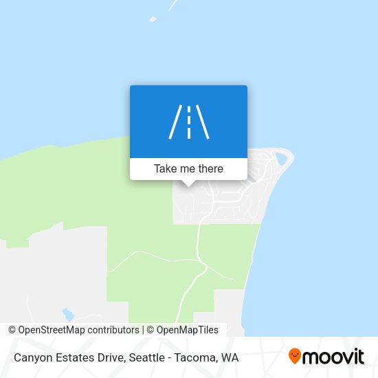 Canyon Estates Drive map
