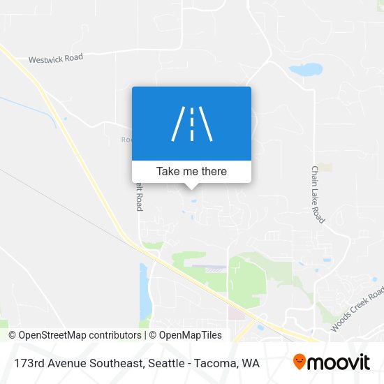 Mapa de 173rd Avenue Southeast