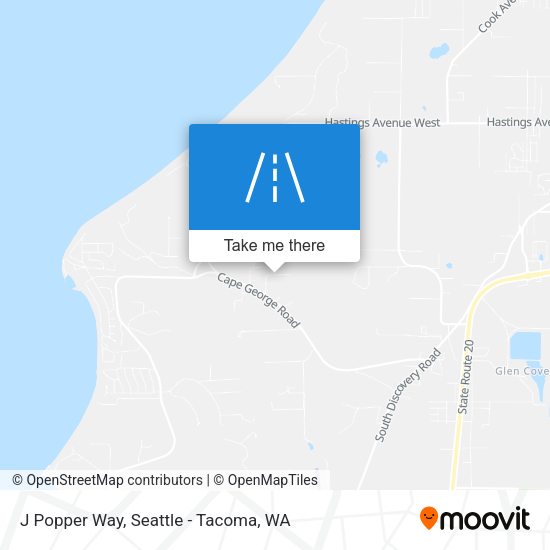 J Popper Way map