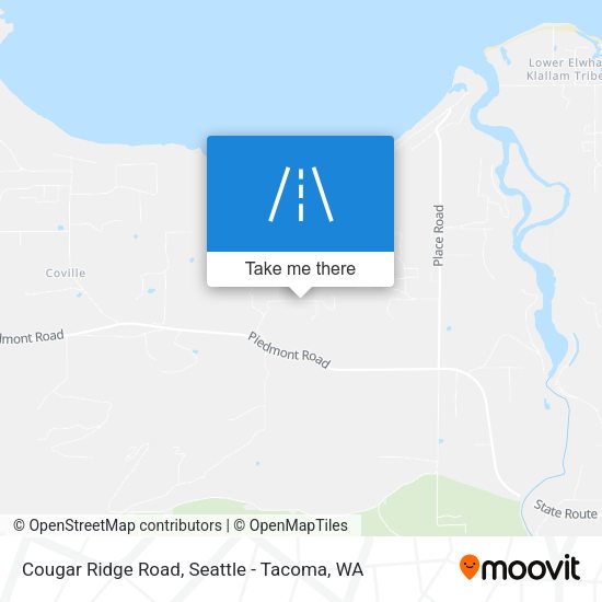 Cougar Ridge Road map