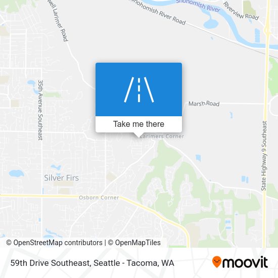 59th Drive Southeast map