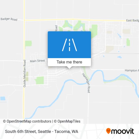South 6th Street map