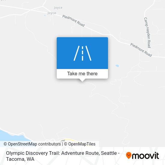 Mapa de Olympic Discovery Trail: Adventure Route