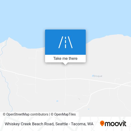 Whiskey Creek Beach Road map